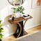 Console Table 39.5-Inch for Entryway with Modern Geometric Base